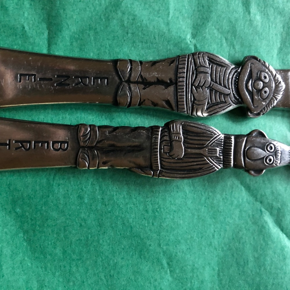 Muppets silverware Bert & Ernie knife/fork by Gotham Japan. Vintage